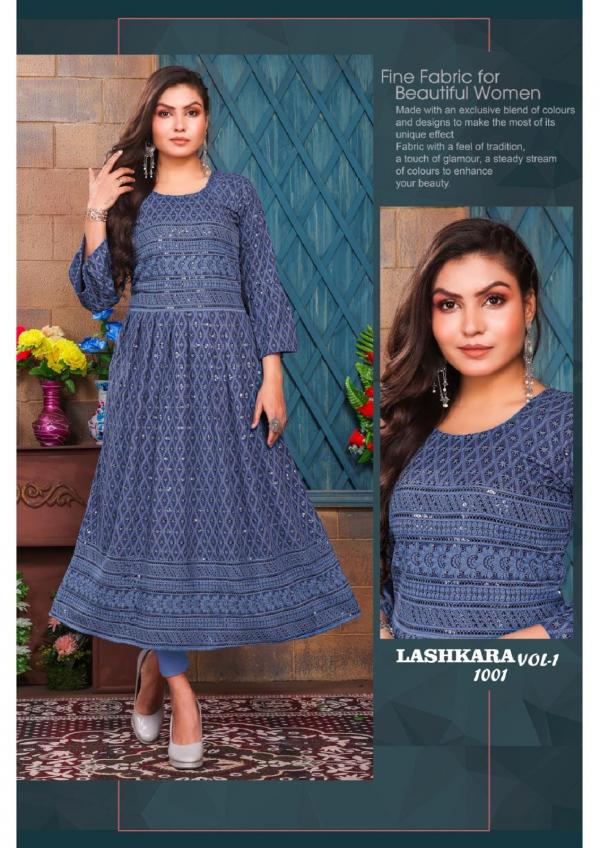 Beauty Lashkara Vol 1 Rayon Exclusive Designer Kurti Collection